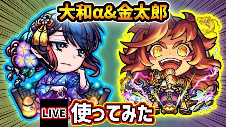 【🔴モンストライブ】エンベズラーさん！？『大和α・金太郎』獣神化改を使ってみた【けーどら】