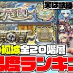 【モンスト】《天魔の孤城》全20ステージ難易度ランキング