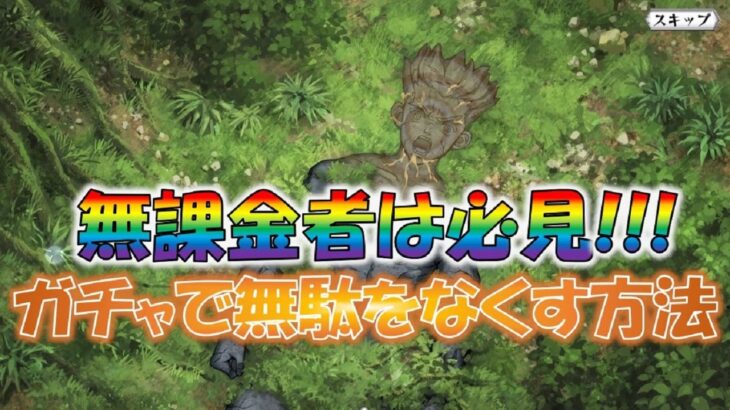 【バトクラ】第十六石◆無課金者は必見!!!ガチャで無駄をなくす方法【無課金攻略◆Dr.STONE】