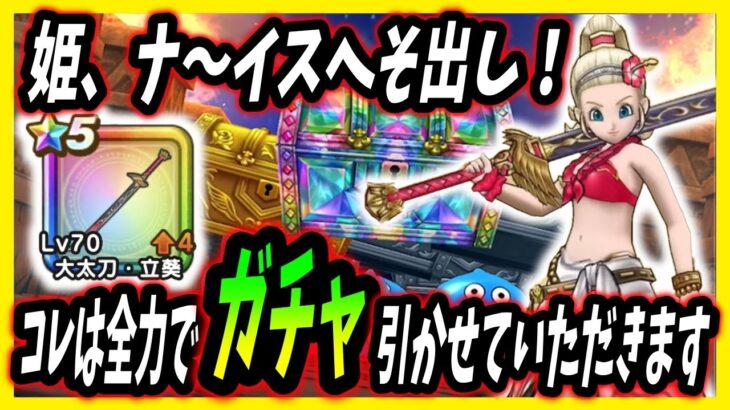 【ドラクエウォーク】渚の勇者姫装備、欲望のままにガチャを引いた結果…！