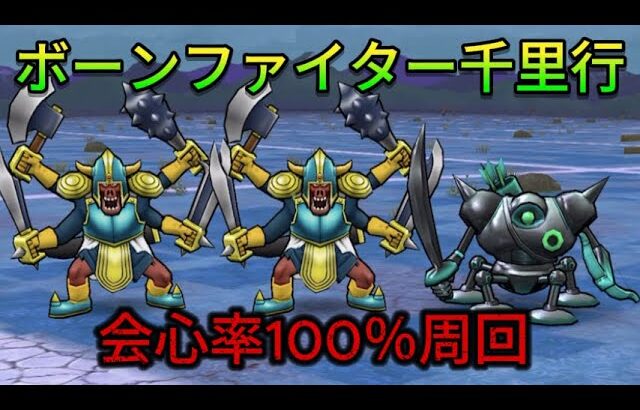 【ドラクエウォーク】ボーンファイター千里行を会心率100％で周回！