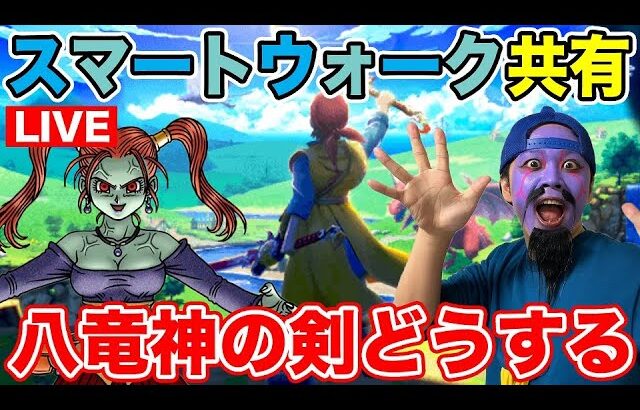 【ドラクエウォーク】スマートウォーク共有枠!! 八竜神の剣とケキちゃんどうする!?【DQW】