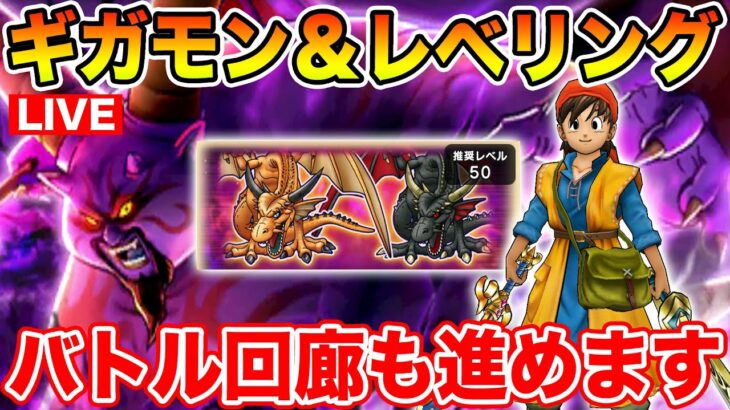 【ドラクエウォーク】ギガモン＆レベリング!! 今日は遅い時間枠でやります!!【DQW】