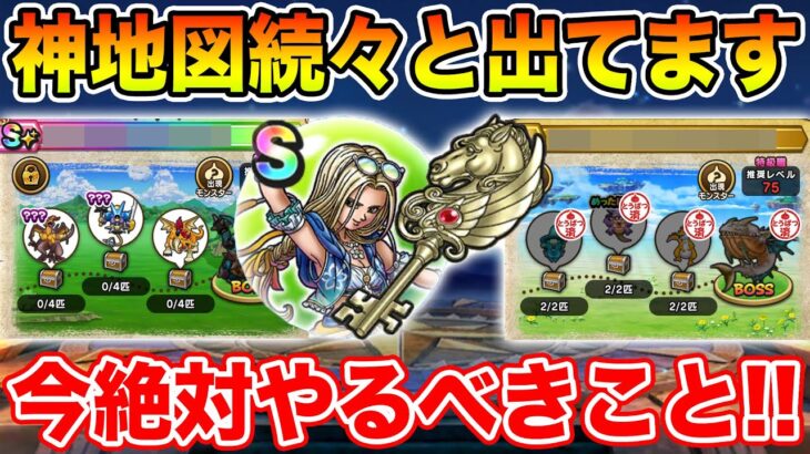 【ドラクエウォーク】神地図続々登場中!! 週末・来週に向けて今しっかり準備して下さい!!【DQW】
