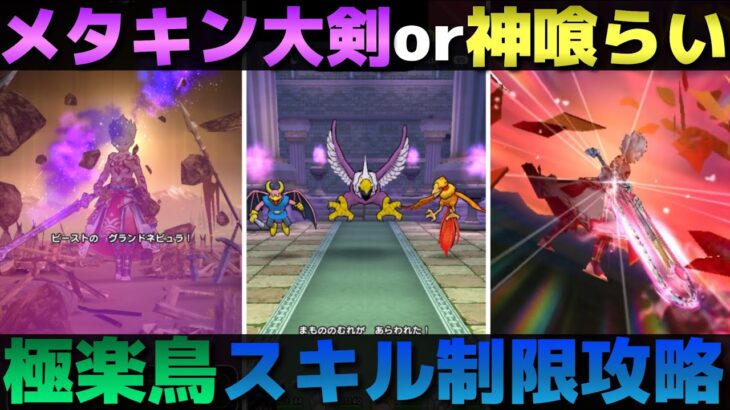 【ドラクエウォーク】ごくらくちょうのスキル制限攻略。