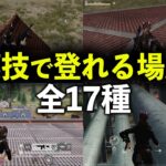 【荒野行動】どこでも登れる裏技がヤバイwwwゴリ押しで行ける場所【全17種】