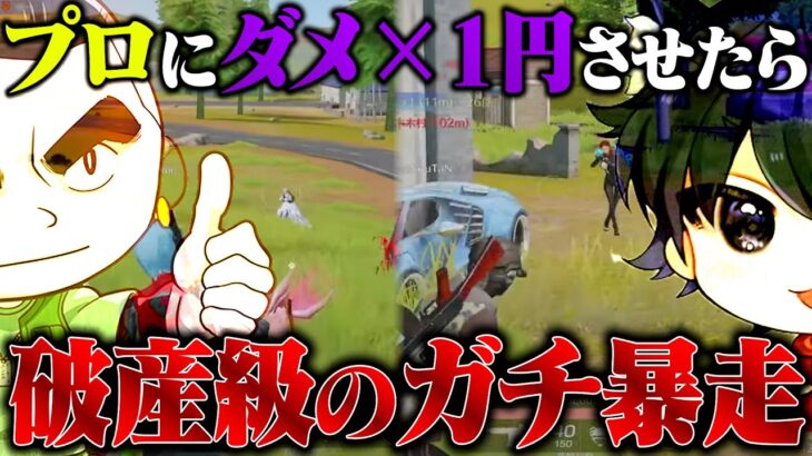 Avesの火力枠らいむ・ろうにダメージ数×1円したら破産しました。【荒野行動】