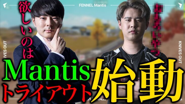 【語る】Mantisトライアウトは◯人あつめます / こんな選手を求めてます！【荒野行動】