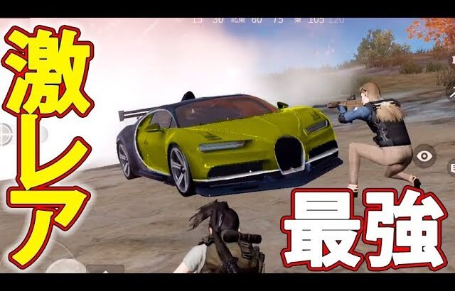 【荒野行動】超激レア‘‘金色ブガッティ‘‘で荒らしてみた