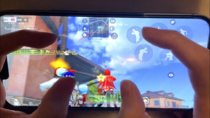 【荒野行動】3分で集落8キル制圧‼︎iPhone勢に希望を与える手元キル集