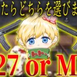 あまり目立たないこの2丁どっちが強いの？！M27？M16？【荒野行動】