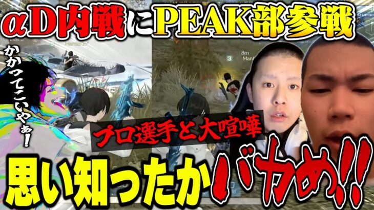 【波乱】αD内戦にPEAK部で乗り込んだら治安悪すぎて吹いた【荒野行動】