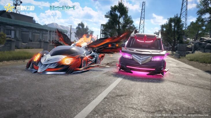🍎#荒野行動 ×#デスノート📓8/16 0時より！発煙弾付きリュークモチーフEV車、ミサミサモチーフワゴン登場！