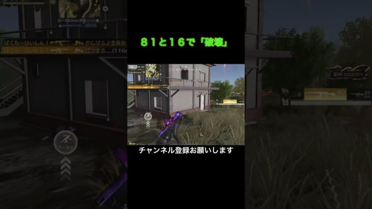 81と16で破壊してみた#荒野行動 #knivesout