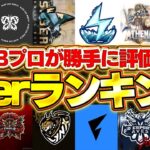 【荒野行動】Bプロ最強によるプロチームTier表ランキング！