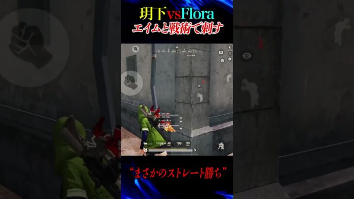 【瞬殺】玥下vsFlora ストレート勝ち【荒野行動】