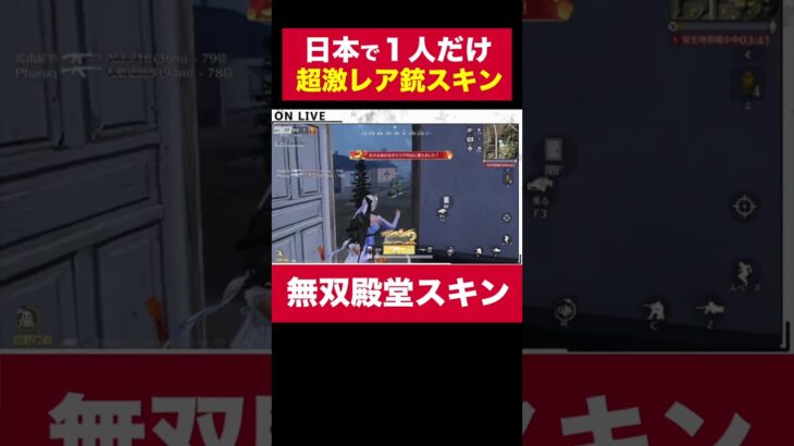 日本で１人しか持ってない『無双殿堂スキン』がヤバすぎたｗｗ絶対●●するｗｗ【荒野行動】