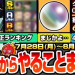 【モンスト】月曜からやることまとめ※超チャンス※1.5倍で周回すべき守護獣！超究極シュウジ＆ガンダム適正ランキング！40秒で経験値67万！周回すべき降臨まとめ【ジークアクスコラボ】へっぽこストライカー
