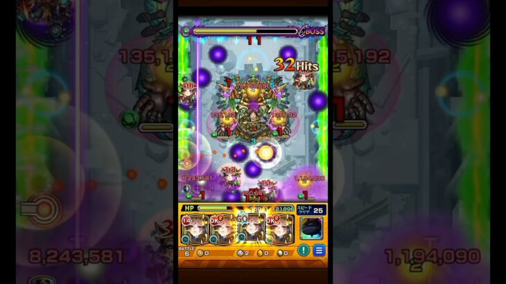 【モンスト】シャンバラの星墓 イザナミ艦隊クリア！ #モンスト #破壊の星墓 #イザナミ獣神化