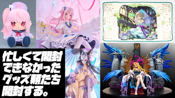 【実写配信🔴】モンストとかブルアカのグッズ大量解放する