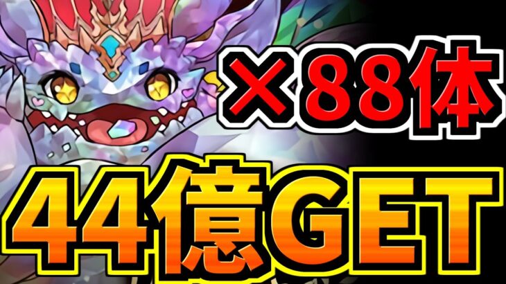 【レインボー88体分】賢く使おう！経験値ストック44億GET！経験値は上手に使わないと後悔する【パズドラ】