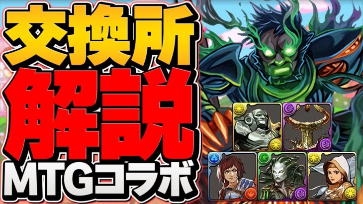MTGコラボ交換所解説！コスパ最強★6優秀キャラを逃すな！？迷ってる人必見！【パズドラ】