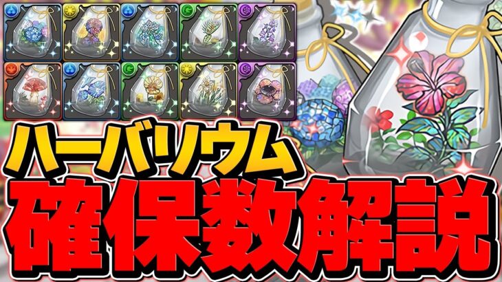 無課金強武器を絶対逃すな！ハーバリウム最低確保数解説！知らないと損！星を紡ぐ精霊！【パズドラ】
