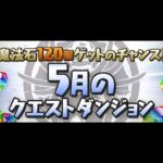 【パズドラ】５月のクエストダンジョンレベル15