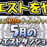 【生放送】5月のクエストやるぞ！！！！！【パズドラ】