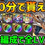 10分で魔法石&黒メダル&豪華報酬ゲット！このイベントはやらないと損！虹メダルチャレンジ共通編成！【パズドラ】