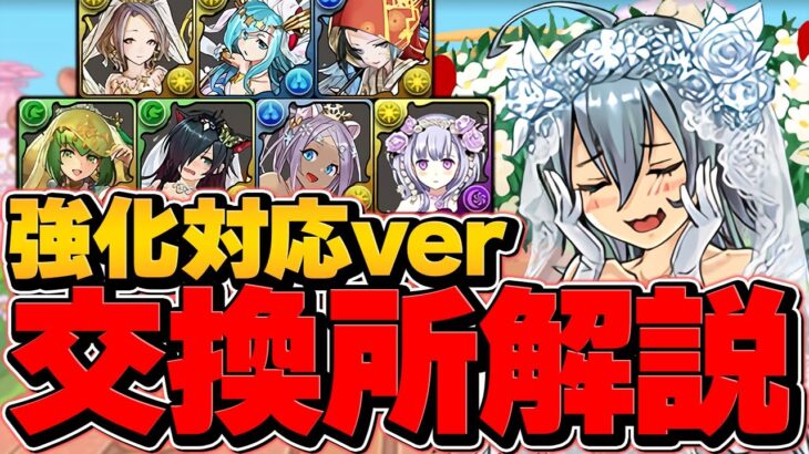 公式放送強化対応！ジューンブライド交換所解説！壊れたキャラを逃すな！迷ってる人向け！【パズドラ】