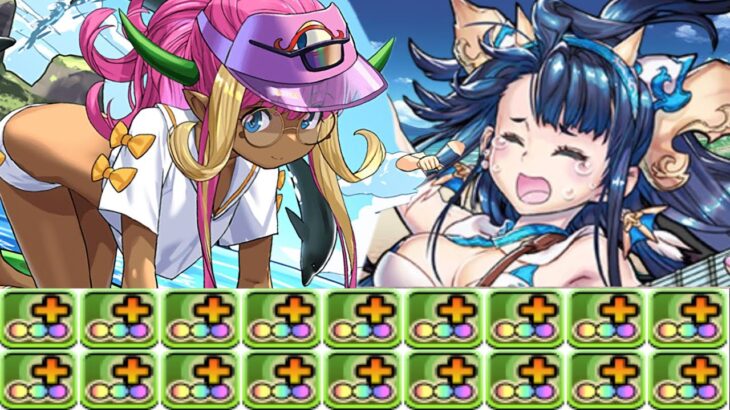 夏休み！変態編成！ガチ勢達がヤバすぎる【パズドラ 百花繚乱4】