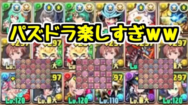 【神ゲー】パズドラ楽しすぎｗｗｗ 3Yクソおもしろ編成集【パズドラ】
