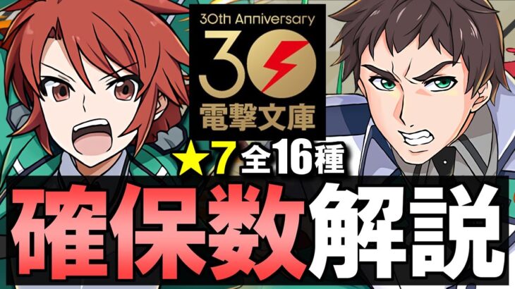 【何体残すべき？】電撃文庫コラボ★7確保数解説!!最レア交換や追いガチャをする際の参考にしてください!!【パズドラ】