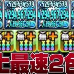 【新時代】4Ｔで打てる2色陣で超重力を粉砕してみた【パズドラ】