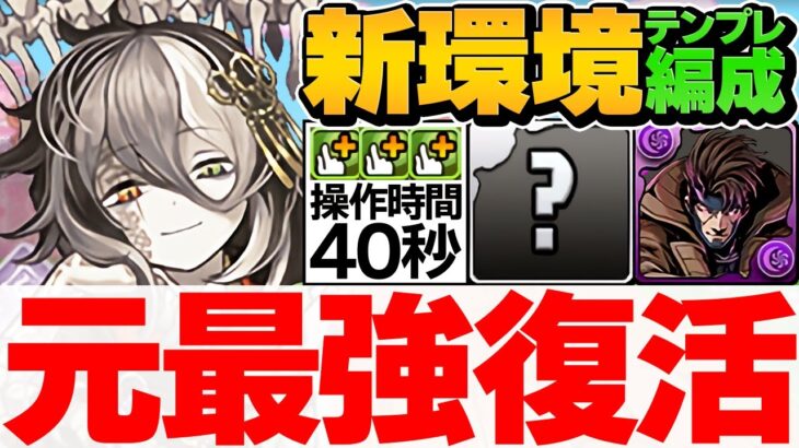 【指40秒固定】ガンビット×ミカゲが絶対負けない最強編成！超絶火力×超耐久で相性抜群！【パズドラ】
