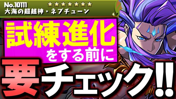 【進化させる前に】試練進化が木曜日に実装!!ただしその前に確認しておくべきことが!?【パズドラ】