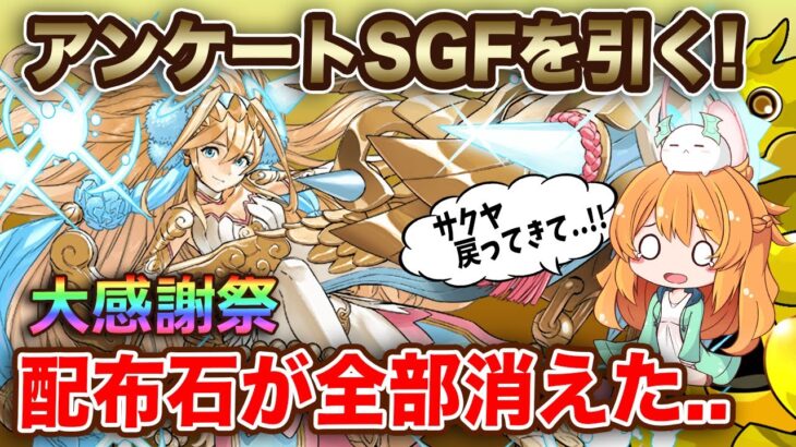 【大感謝祭】アンケートスーパーゴッドフェス開催！ラインナップが熱すぎる…！欲しいキャラが沢山いるので回します🎶【パズドラ】