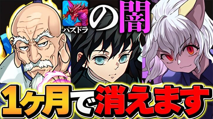 【消される前に見て】1ヶ月後、最強リーダーは消えます。【パズドラ】