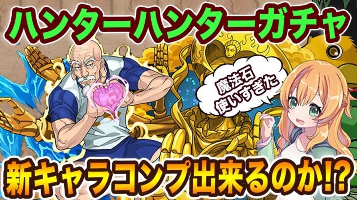ハンターハンターコラボ開催！新キャラ9体追加されたのでコンプ目指してガチャ回します…結果は！？【パズドラ】【HUNTER×HUNTER 】