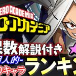 【SS級が2体】全13体の確保数解説付き!!僕のヒーローアカデミアコラボガチャ 当たりキャラランキング★6編!!【パズドラ】