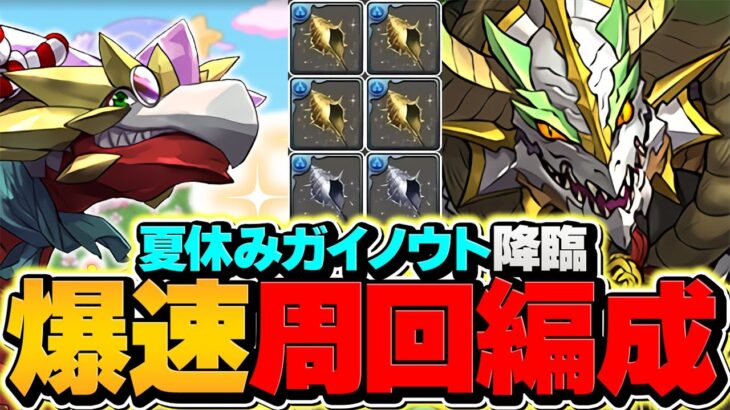 【最速周回】ガイノウト降臨2パターン！ノア&ノルディス編成！人権サブを確保しよう！【パズドラ】