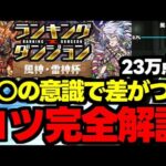 【ランダン】スコア爆伸びするコツ教えます！点数伸びない人必見！王冠圏内向けパズル解説！ランキングダンジョン風神・雷神杯【パズドラ】