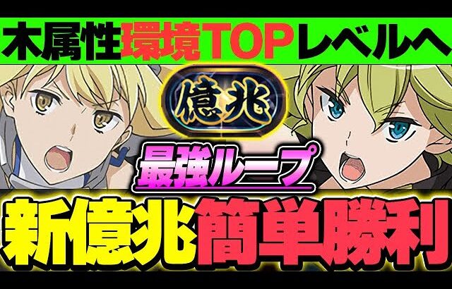 木属性革命！！リオンとアイズの登場で環境Topレベルになった編成が月ガチで強すぎる！！【新億兆チャレンジ】【GA文庫コラボ】【パズドラ実況】