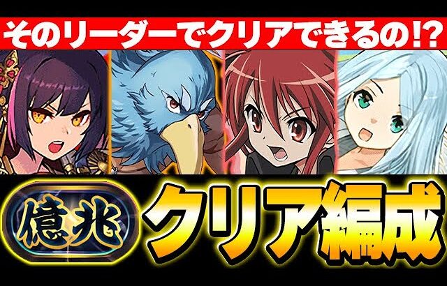 驚きのリーダーが登場！！みんなの新億兆クリア編成がヤバすぎる！！【パズドラ実況】