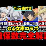 【確保数完全解説】Tier表付き！残すべきキャラは？GA文庫コラボ確保数完全解説！使い道＆性能完全解説！【パズドラ】