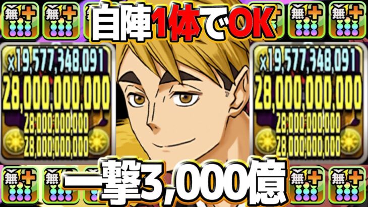 【交換可能】自陣1体で陣ループ⁈ツム最強の裏技と一撃3,000億がヤバすぎた新極悪【パズドラ】
