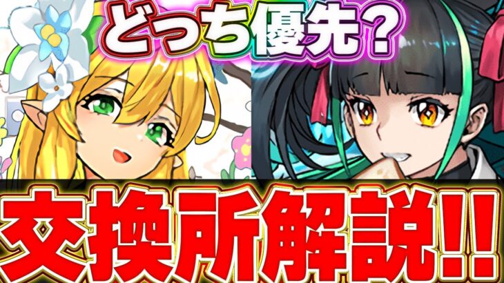 このキャラは今後も使いそう！！確保推奨はこの２体！！学園イベントの交換所解説！！【パズドラ実況】＃パズドラ ＃パズドラ学園
