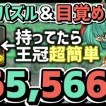 【パズドラ】ランダン〜ミリー杯〜目覚め＆ルートパズルで1番楽して王冠圏内！16万点出せる立ち回りを解説！