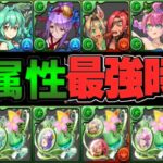 【ぶっ壊れ】2tで無効貫通4色陣⁈ 草属性最強時代到来⁈ 夏休み新キャラ6体がヤバすぎる⁈【パズドラ】